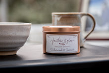 Load image into Gallery viewer, Cedarwood & Jasmine Rose Gold Tin Candle