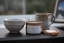 Load image into Gallery viewer, Cedarwood & Jasmine Rose Gold Tin Candle