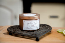 Load image into Gallery viewer, Thai Lime & Mango Rose Gold Tin Candle