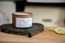 Load image into Gallery viewer, Thai Lime & Mango Rose Gold Tin Candle